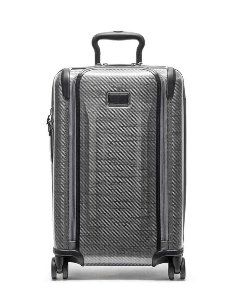 Mala Cabine 55cm Continental Expansível Acesso Frontal Tegra Lite cinza 36 L Cinzento-1