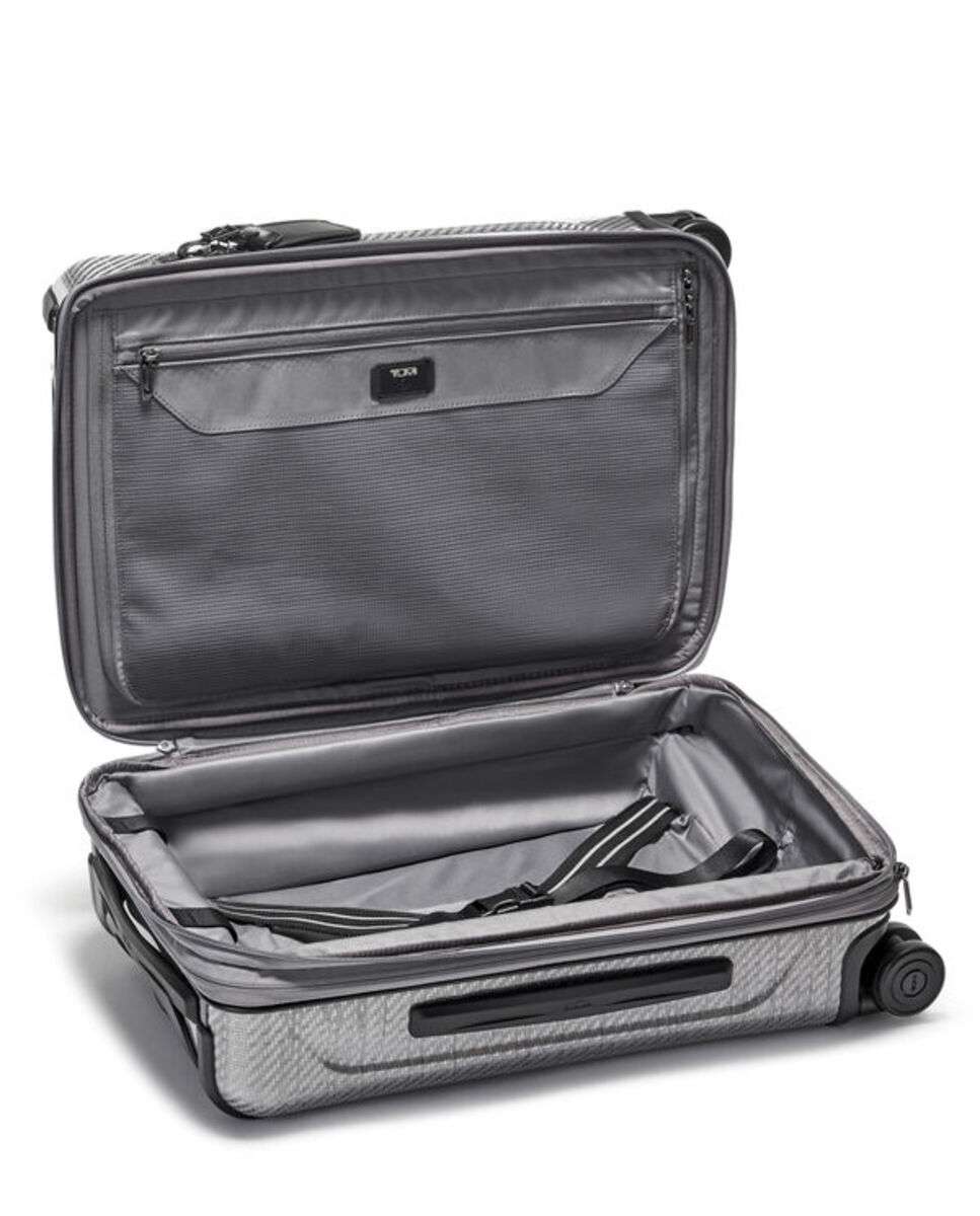 Mala Cabine 55cm Continental Expansível Acesso Frontal Tegra Lite cinza 36 L Cinzento-2