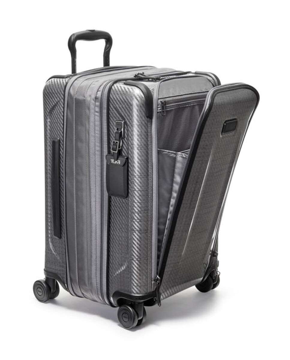 Mala Cabine 55cm Continental Expansível Acesso Frontal Tegra Lite cinza 36 L Cinzento-3