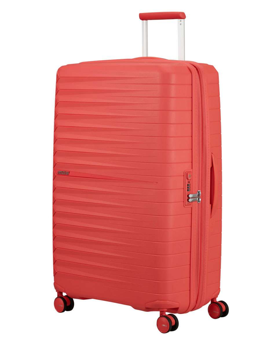 Mala de Viagem Grande Fastforward 78cm 4 Rodas Expansível Coral 108L Coral-1