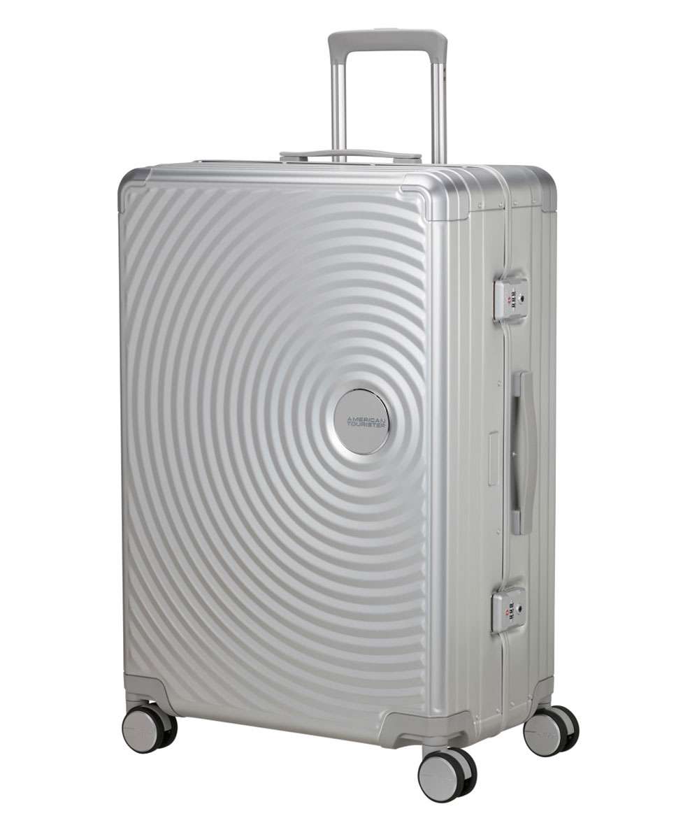 Imagem 0 de Mala de Viagem Grande Soundbox Alu 77cm 4 Rodas Prata 100L
