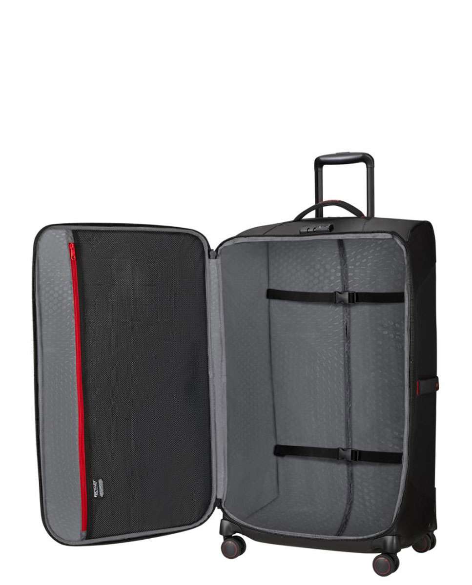 Trolley de viagem Ecodiver 79cm com 4 rodas preto 116L Preto-2