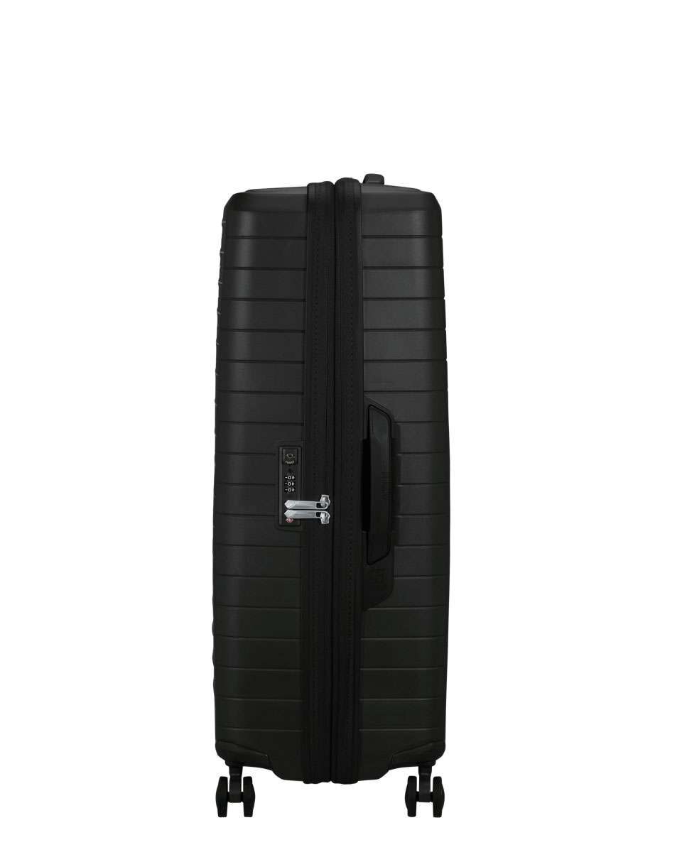 Mala de Viagem Grande Fastforward 78cm 4 Rodas Expansível Preto 108L Preto-3