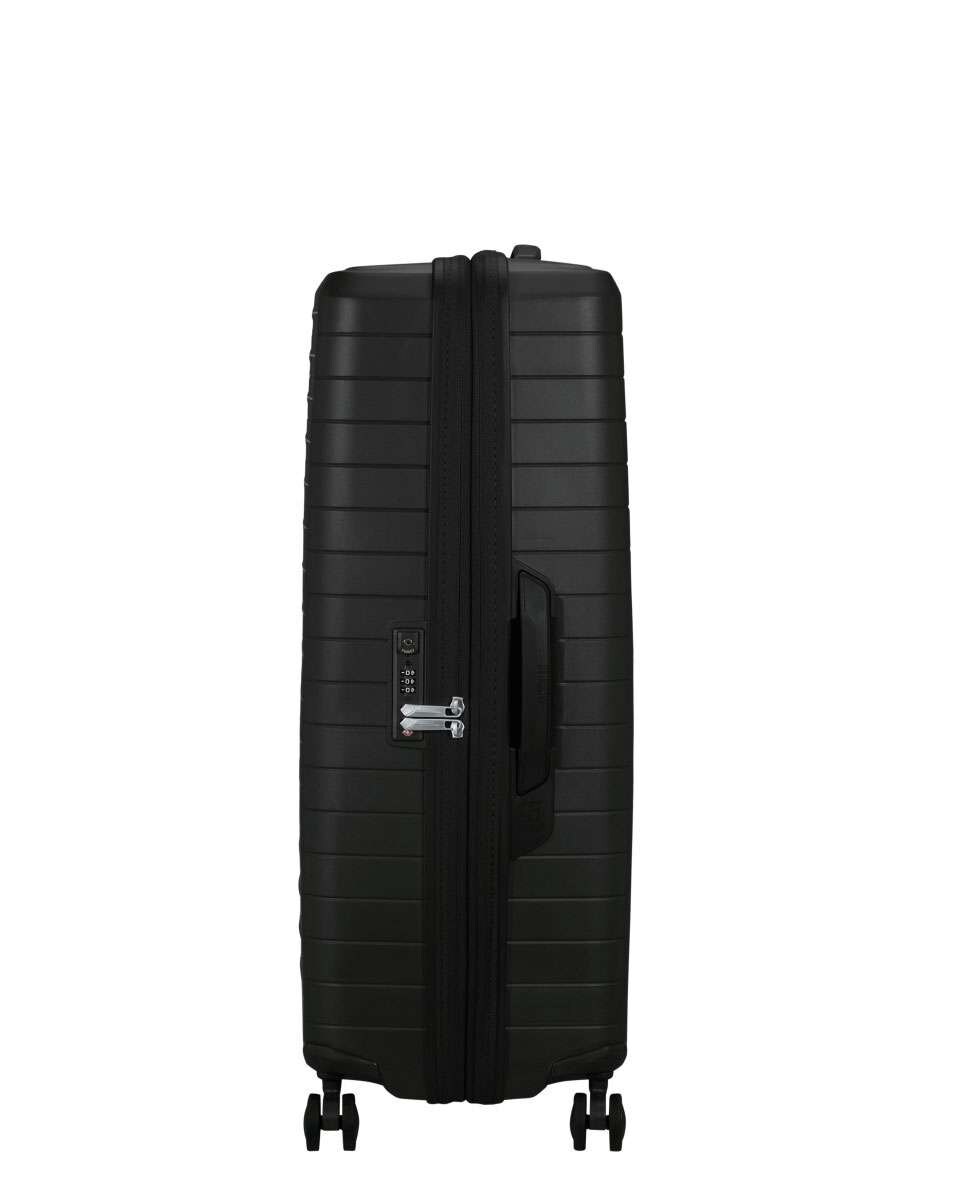 Mala de Viagem Grande Fastforward 78cm 4 Rodas Expansível Preto 108L Preto-3