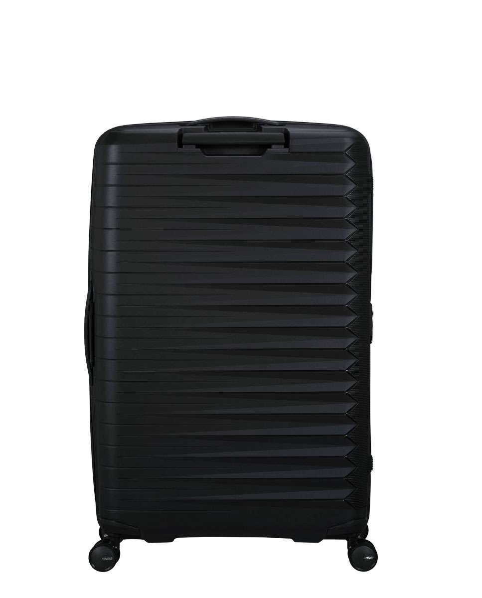 Mala de Viagem Grande Fastforward 78cm 4 Rodas Expansível Preto 108L Preto-4