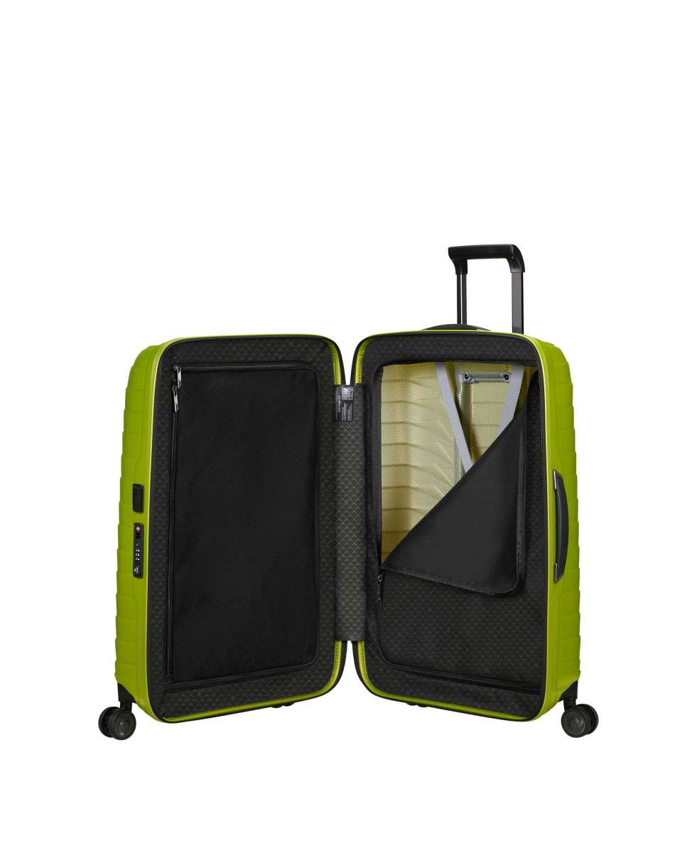 Mala de viagem média Proxis 69cm 4 rodas lima 75L Verde-2
