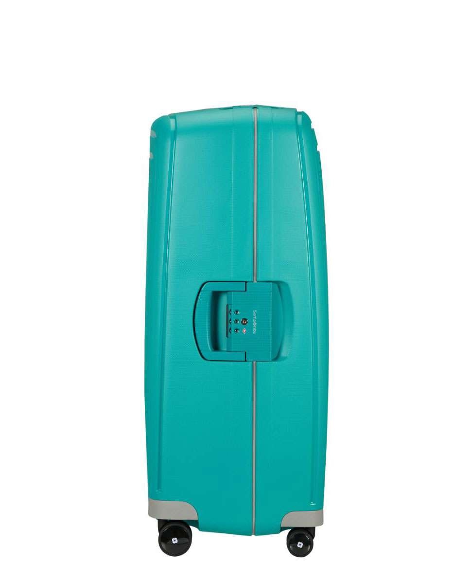 Mala de viagem extragrande S`Cure 81cm 4 rodas com fechadura azul água 138L Azul-2