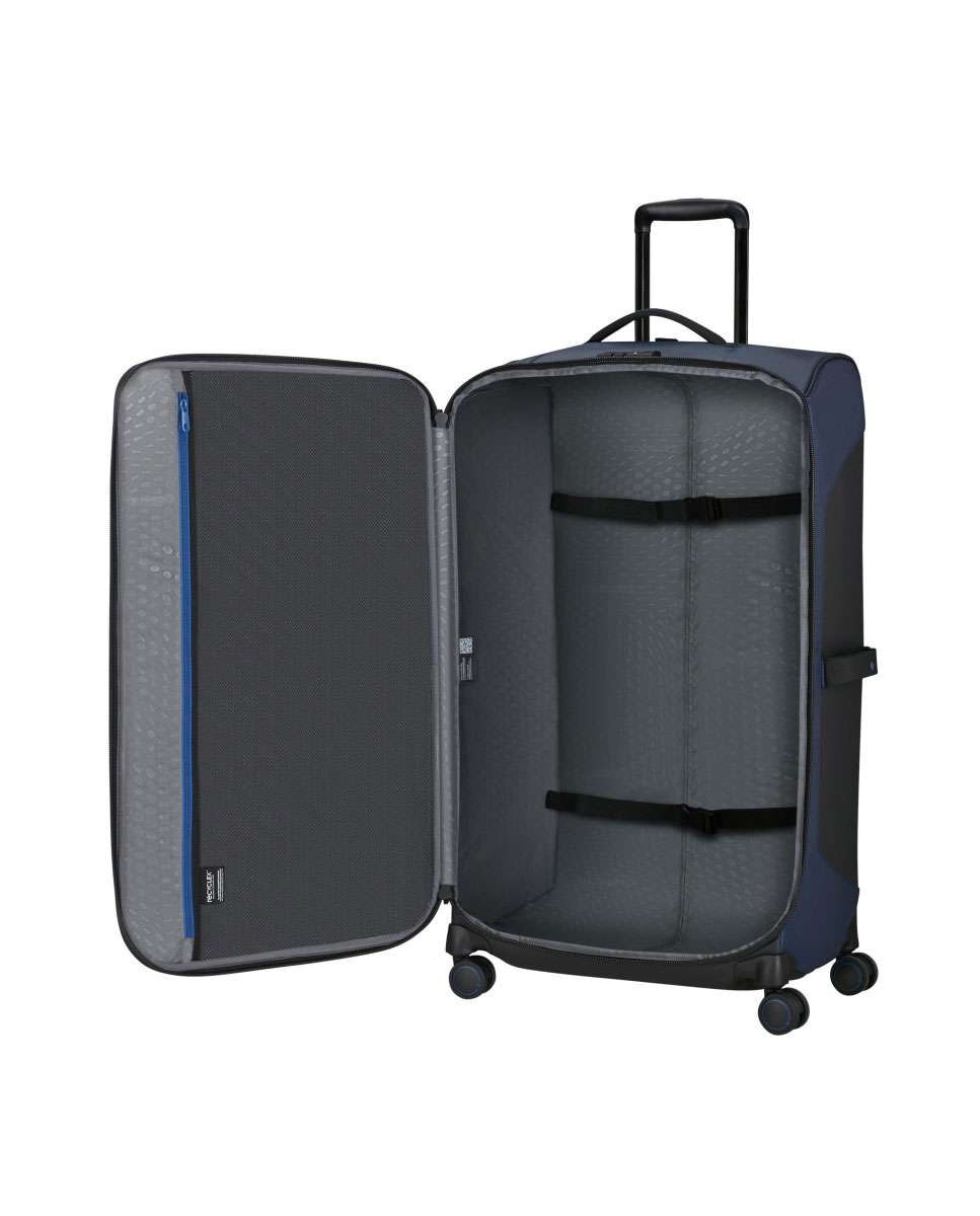 Trolley de viagem Ecodiver 79cm com 4 rodas azul noite 116L Azul-2