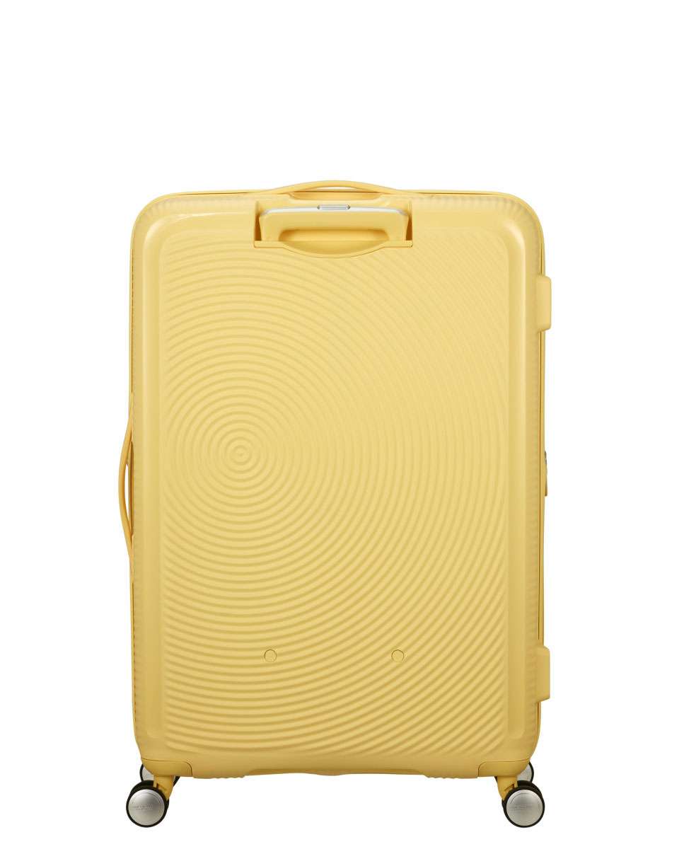 Mala de Viagem Grande Soundbox 77cm 4 Rodas Expansível Amarelo Pastel 97L Amarelo-4
