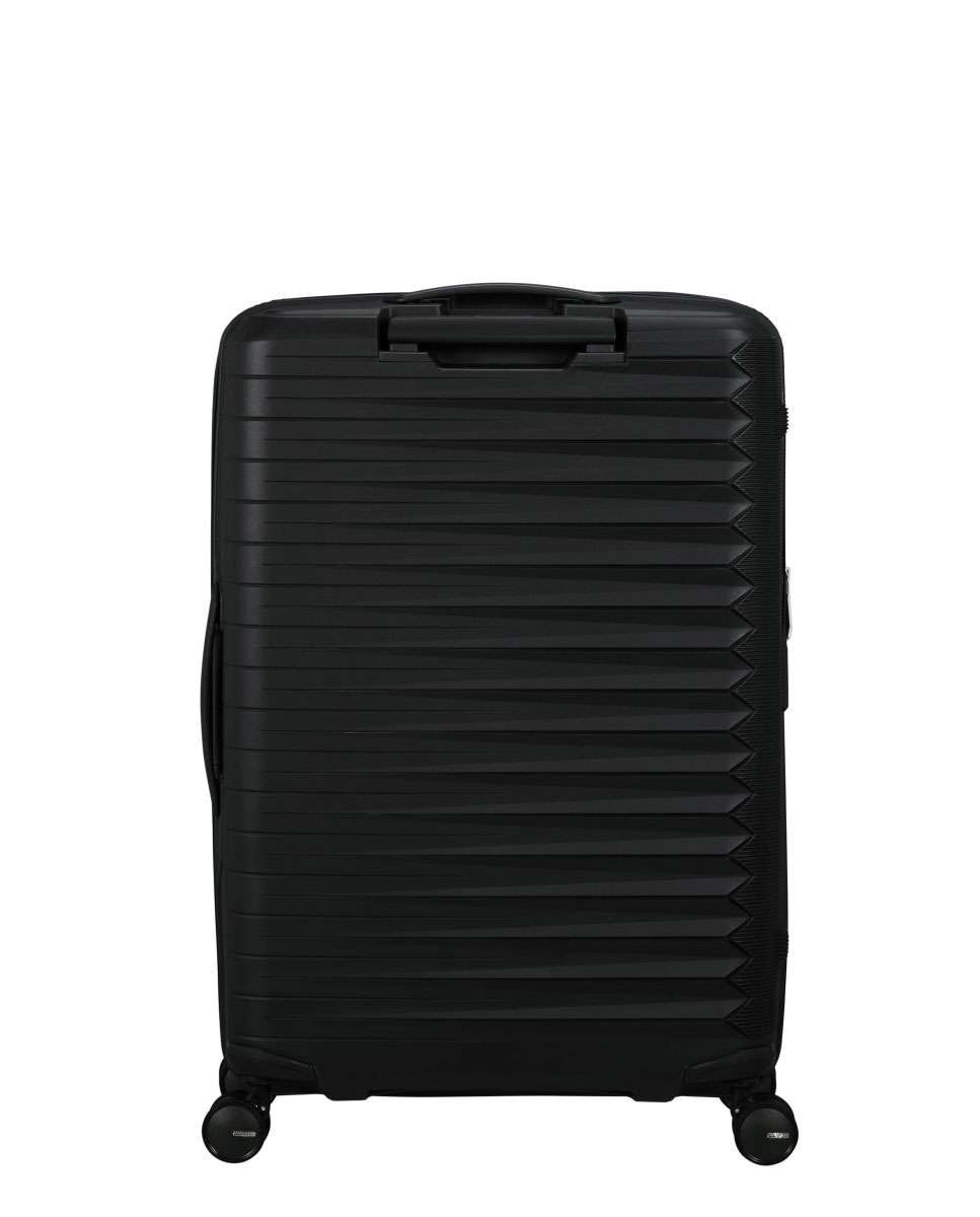 Mala de Viagem Média Fastforward 68cm 4 Rodas Expansível Preto 67L Preto-4