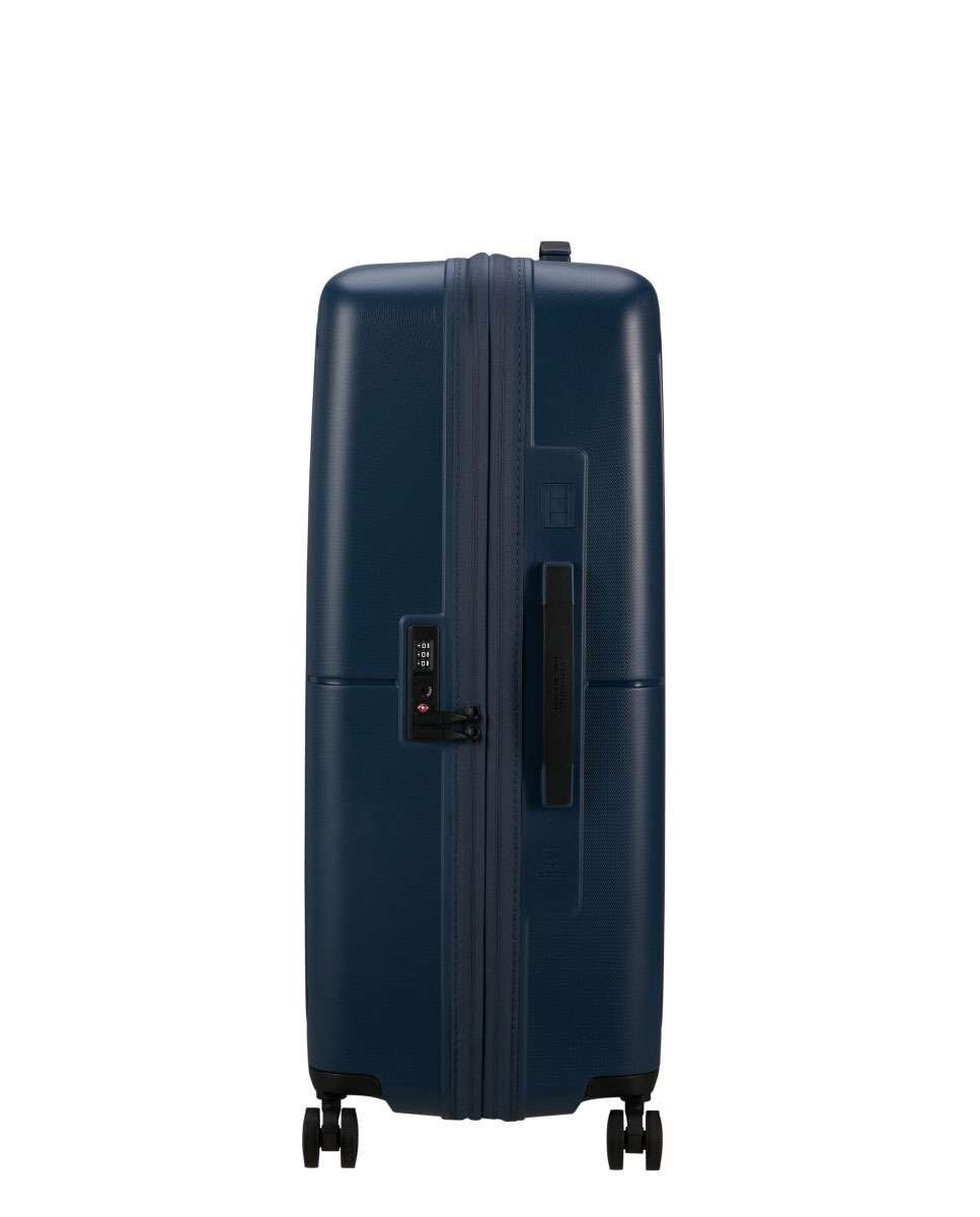 Mala de viagem grande Dashpop 77cm com 4 rodas expansível azul 104L Azul-3
