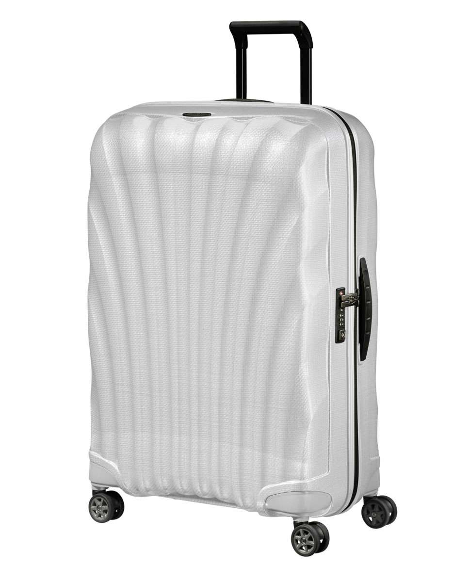 Imagem 0 de Mala de viagem grande C-Lite 75cm 4 rodas branco 94L