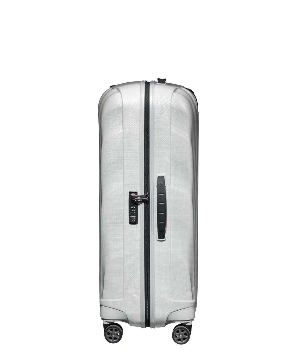 Mala de viagem grande C-Lite 75cm 4 rodas branco 94L Branco-3