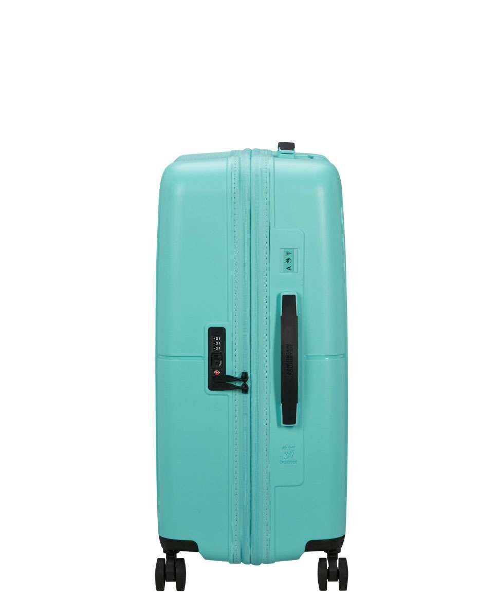 Mala de viagem média Dashpop 67cm com 4 rodas expansível azul celeste 76L Azul-3