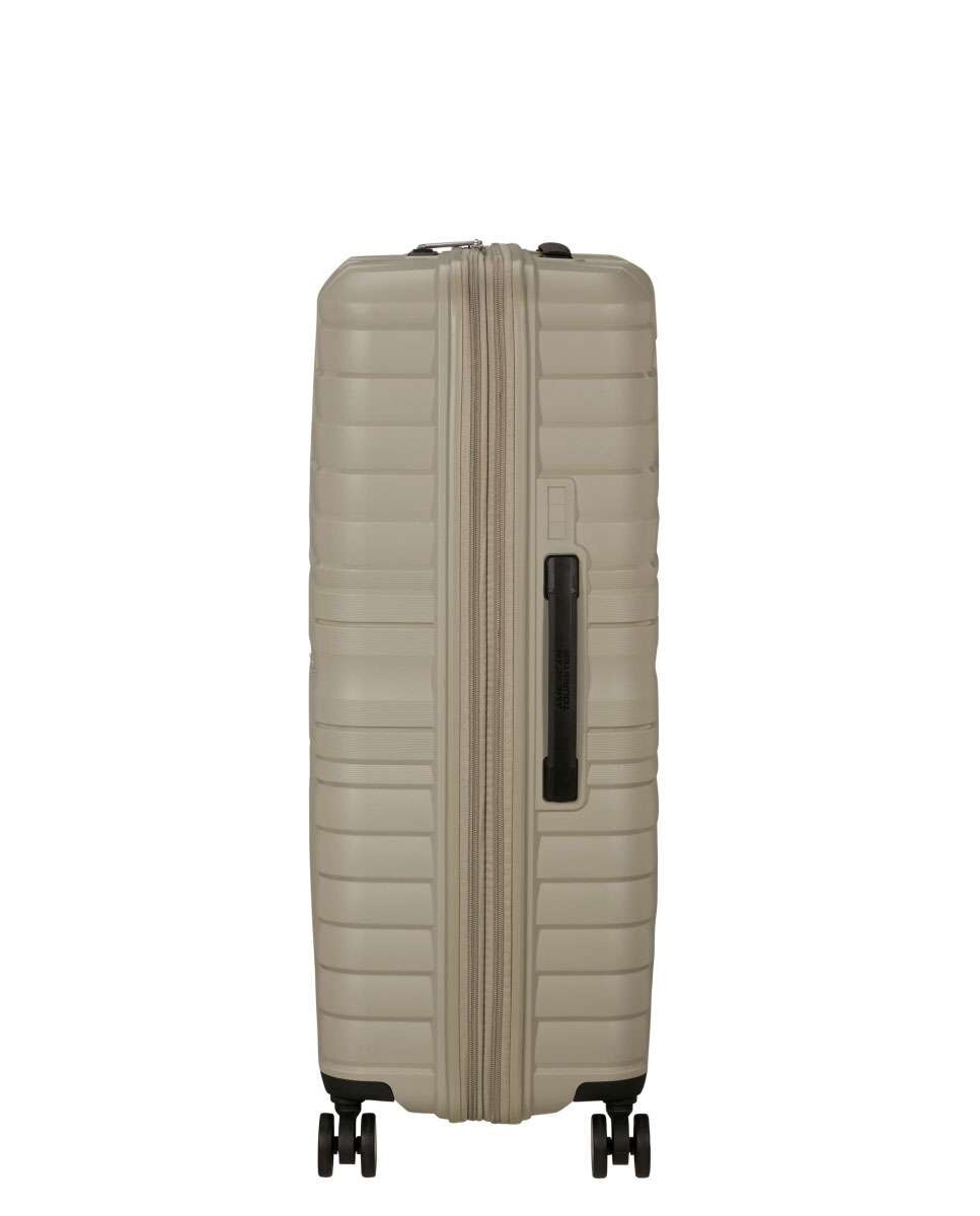 Mala de Viagem Grande Flytwist 78cm 4 Rodas Expansível Bege 101L Bege-3