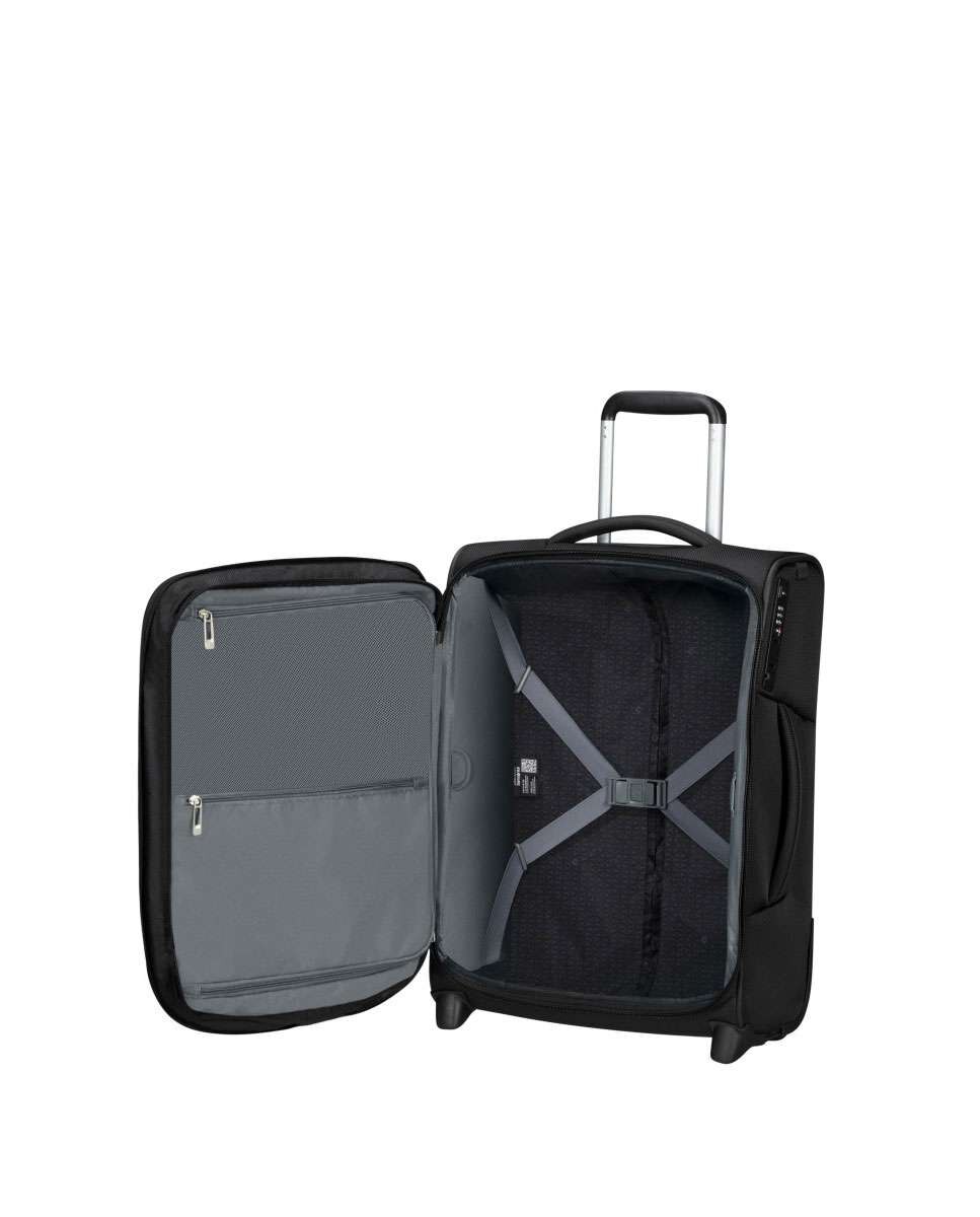 Mala de cabine Respark 55cm 2 rodas expansível preto 48L Preto-2