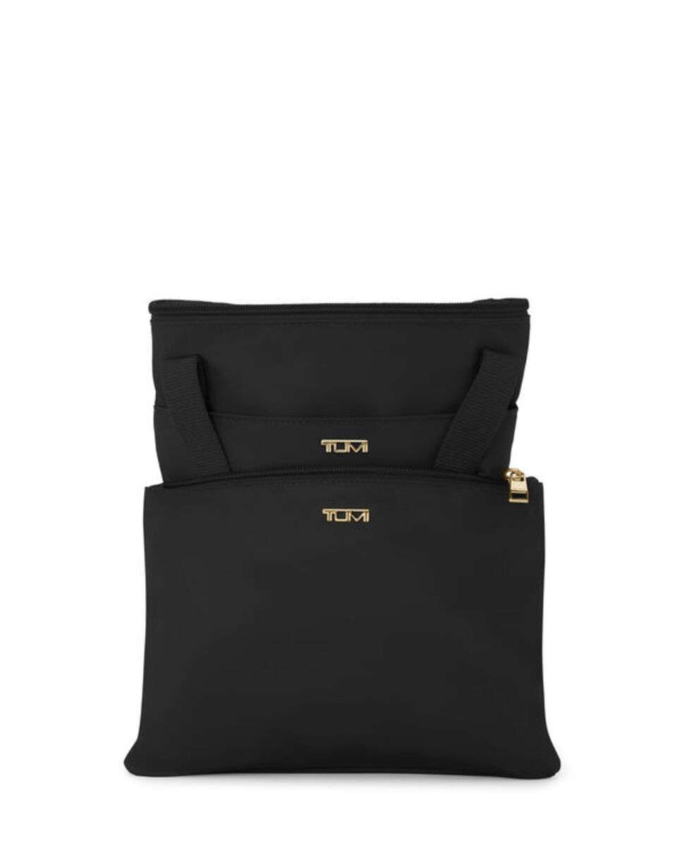 Bolsa de Ombro Just In Case Voyageur preto/dourado Preto-3