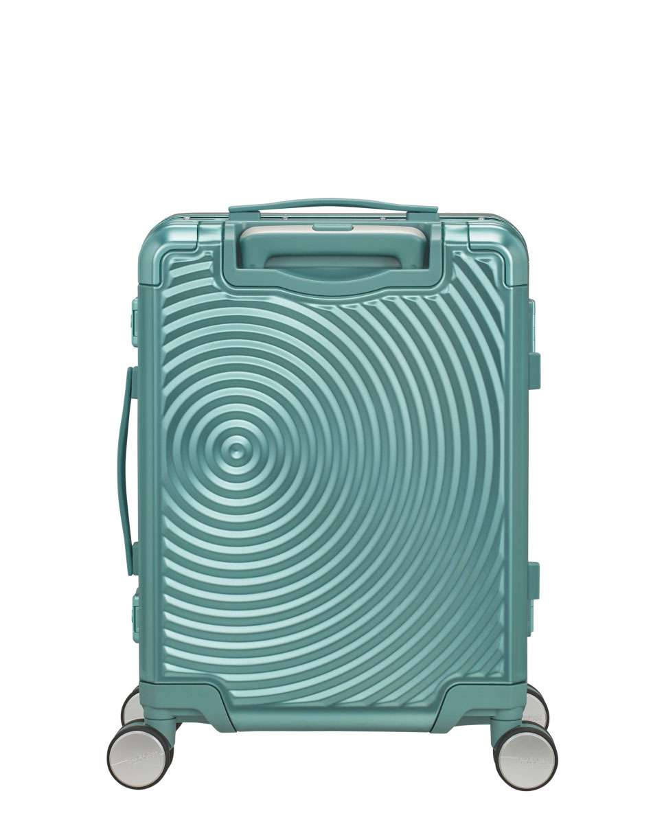 Mala de Cabine Soundbox Alu 55cm 4 Rodas Azul Turquesa 39L Azul-4