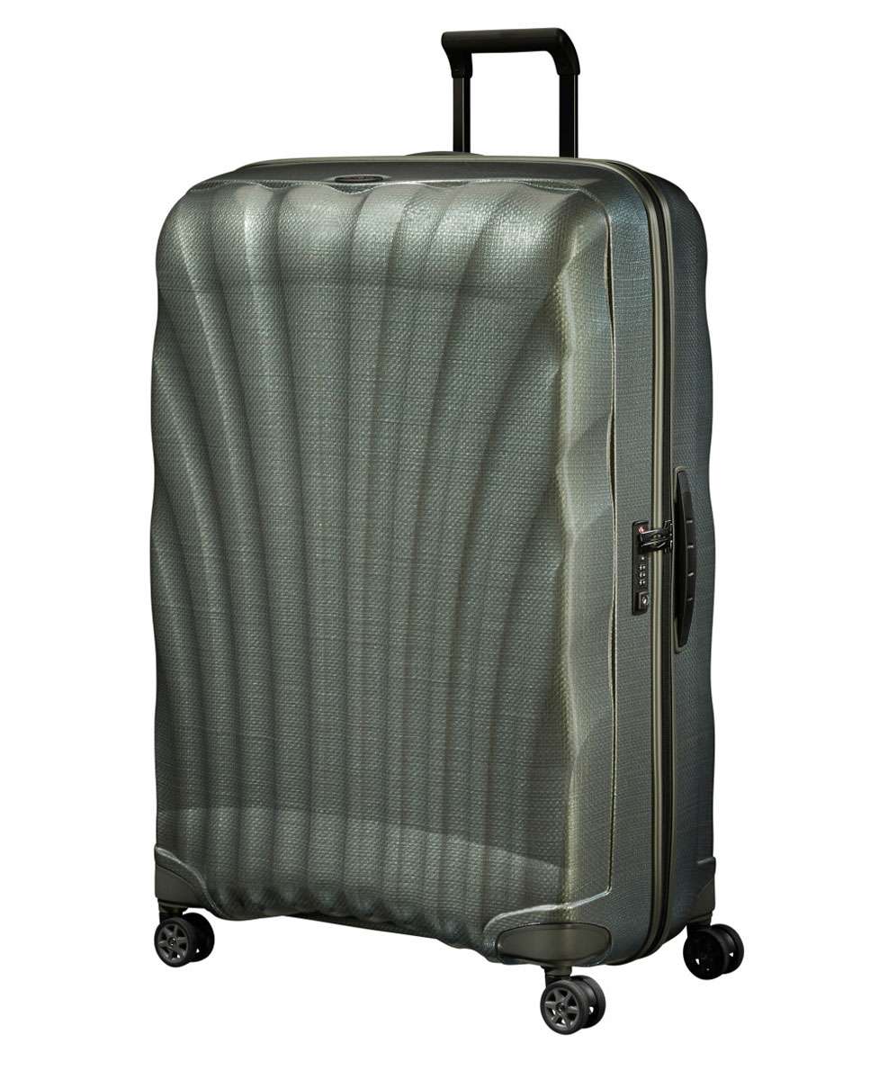 Mala de viagem extragrande C-Lite 86cm 4 rodas verde metálico 144L Verde-1