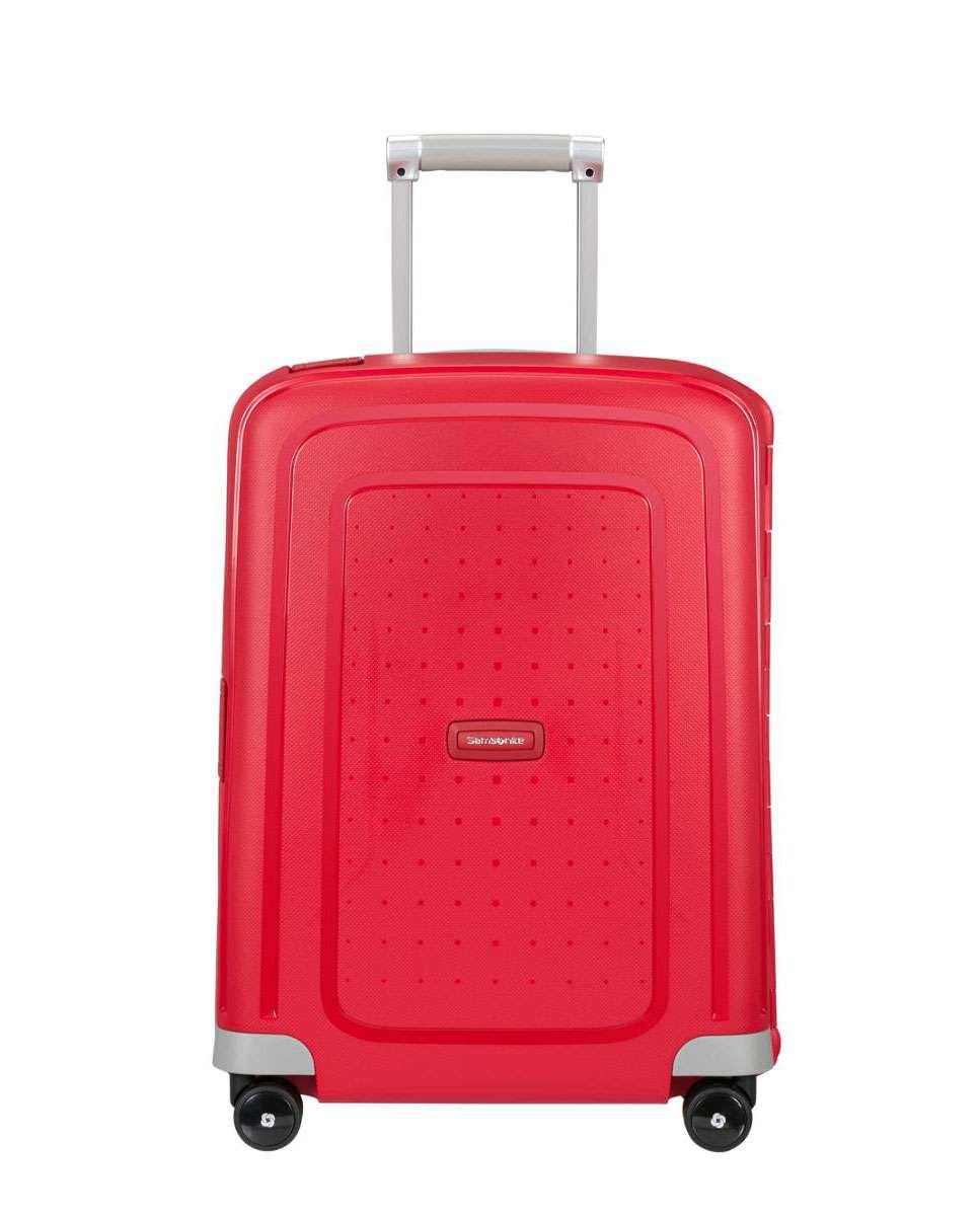 Imagem 0 de Mala de cabine S`Cure 55cm 4 rodas com fechadura vermelho 34L