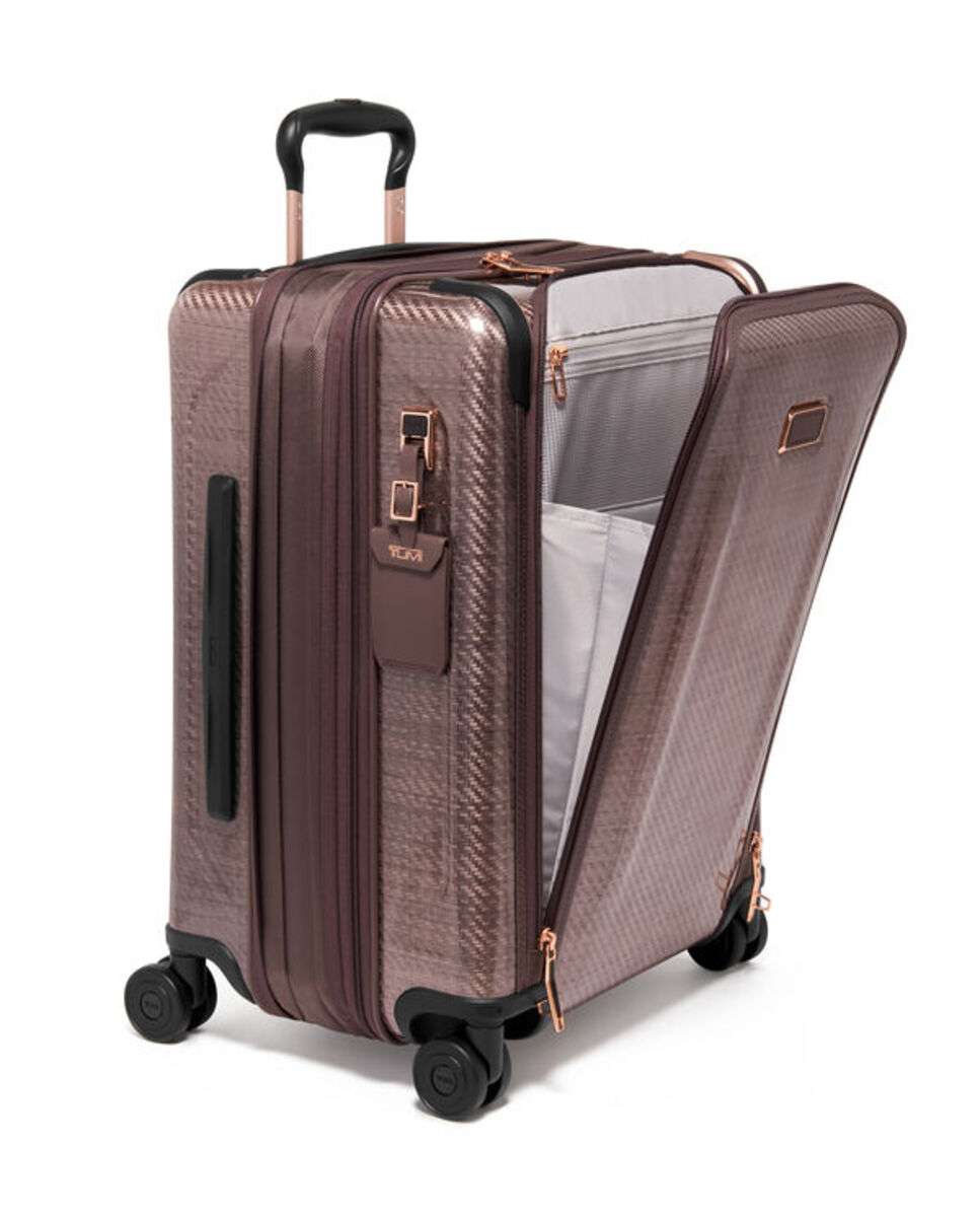 Mala Cabine 55cm Continental Expansível Acesso Frontal Tegra Lite blush 42L Rosa-3