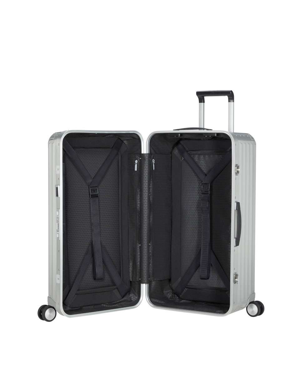 Mala de viagem trunk Lite-Box Alu 80cm 4 rodas alumínio 106L Cinzento-2