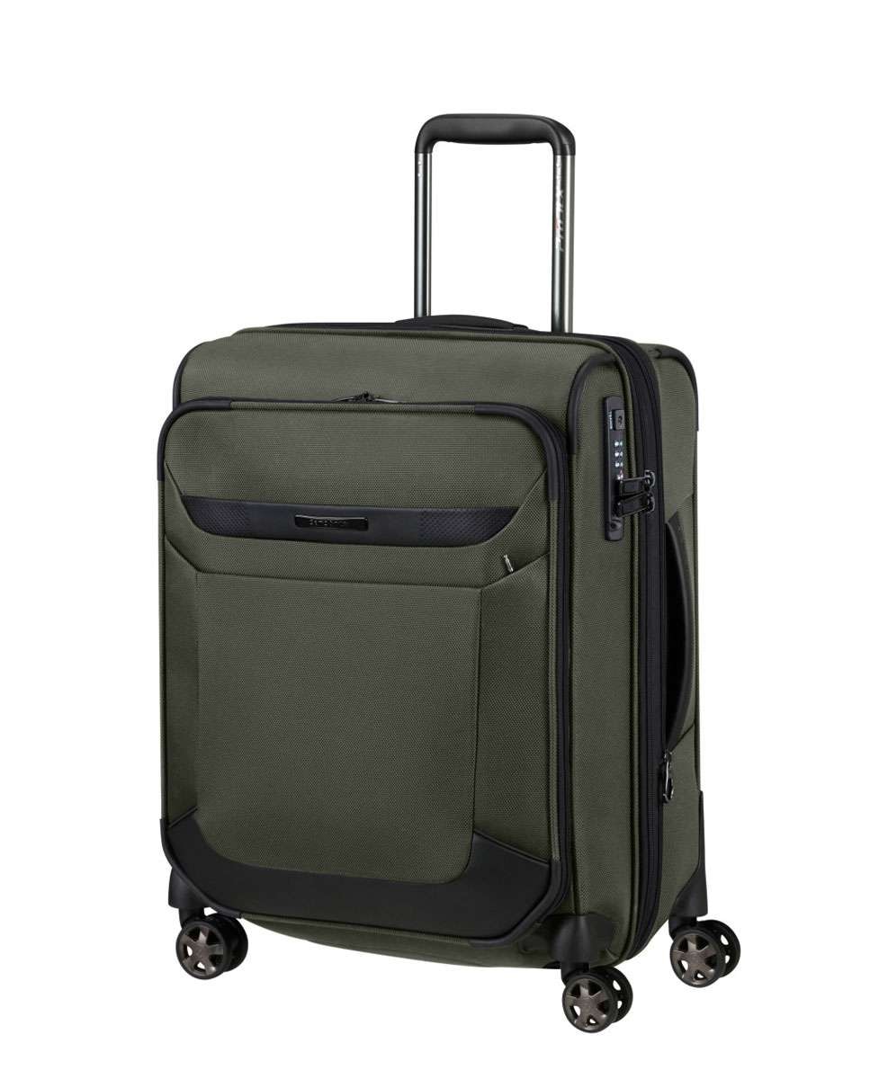 Mala de cabine Pro-Dlx 6 55cm 4 rodas expansível verde 45L Verde-1