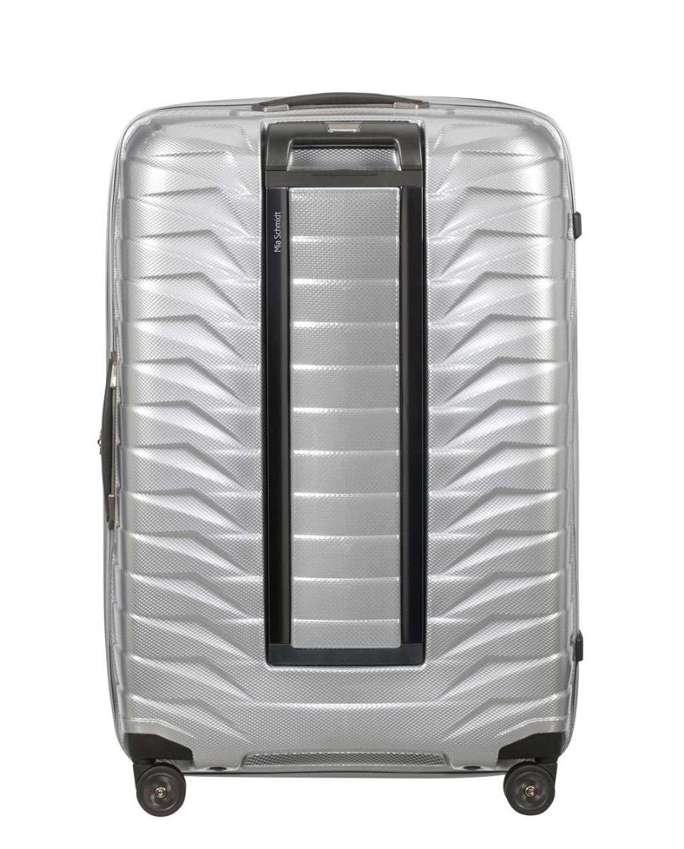 Mala de viagem grande Proxis 75cm 4 rodas prateada 98L Cinzento-2