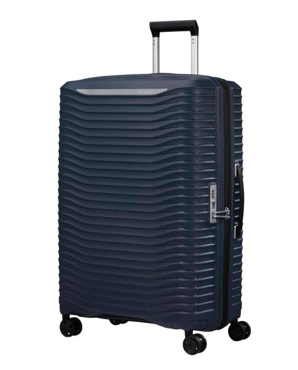 Mala de viagem grande Upscape 75cm 4 rodas expansível azul noite 104L Azul-1