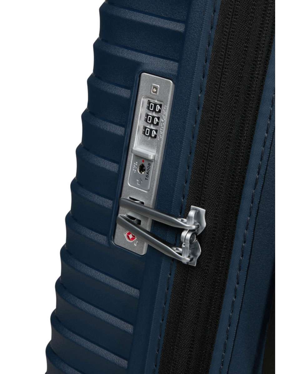 Mala de viagem grande Upscape 75cm 4 rodas expansível azul noite 104L Azul-3