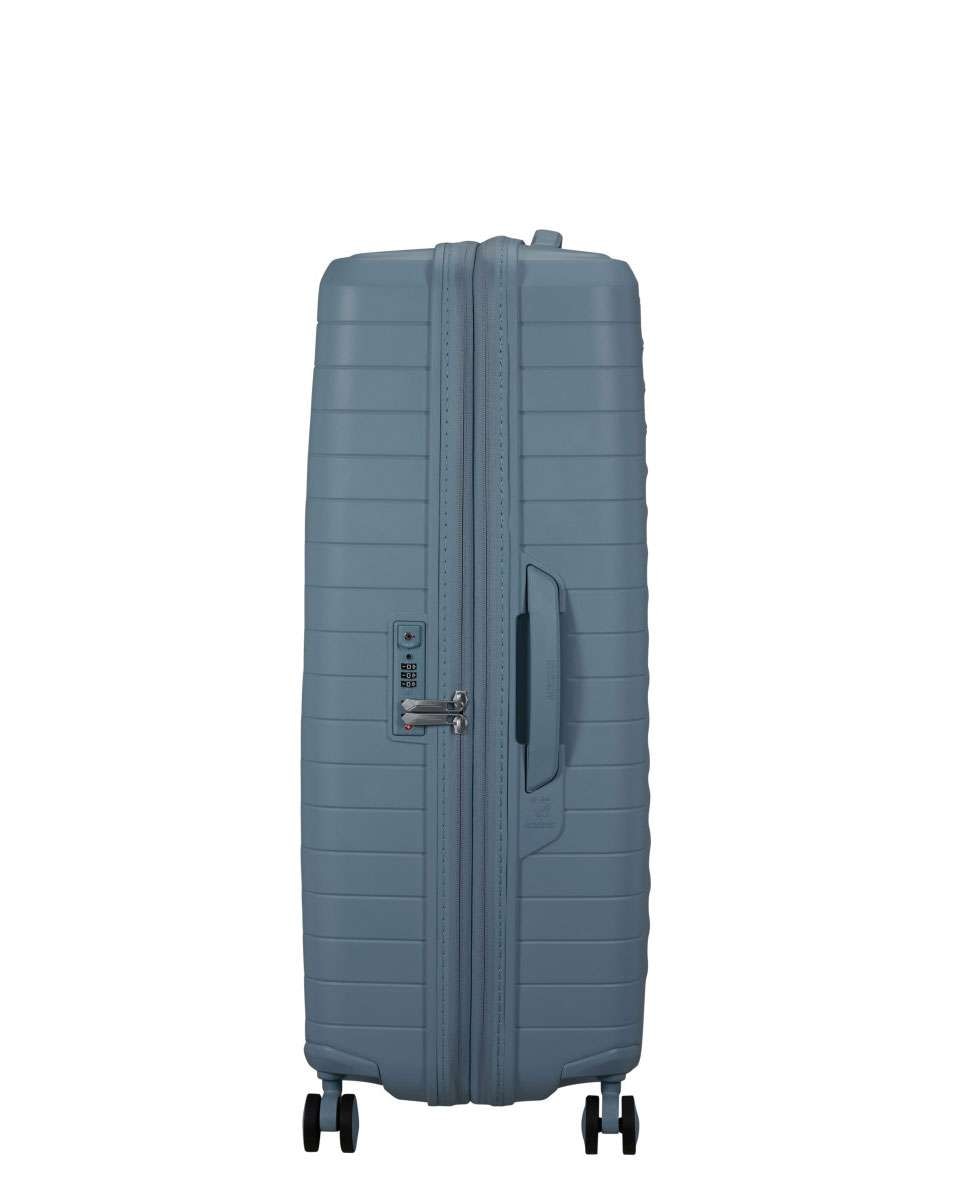 Mala de Viagem Grande Fastforward 78cm 4 Rodas Expansível Azul 108L Azul-3