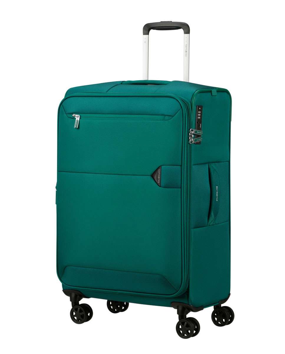 Mala de viagem média Urbify 68cm 4 rodas expansível verde pinho 68L Verde-1