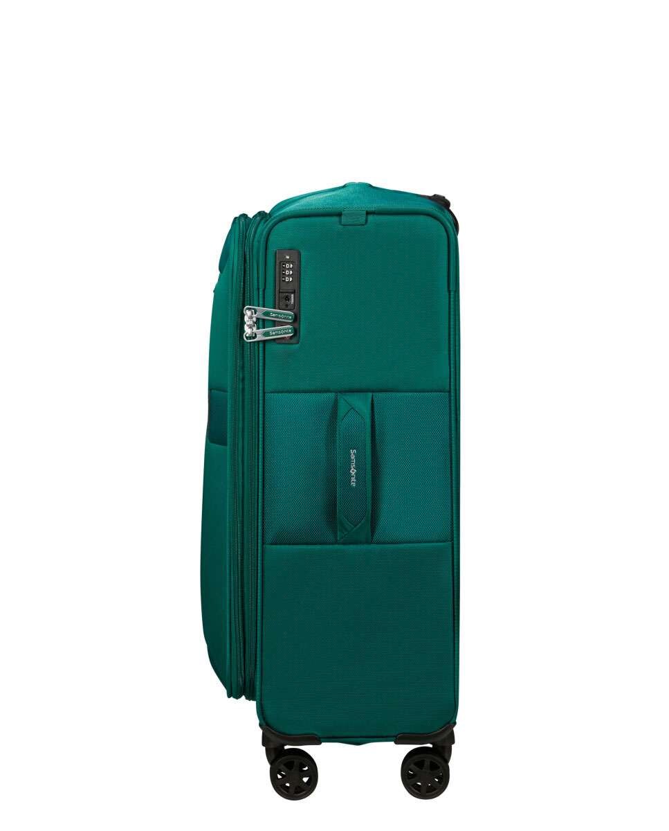 Mala de viagem média Urbify 68cm 4 rodas expansível verde pinho 68L Verde-3