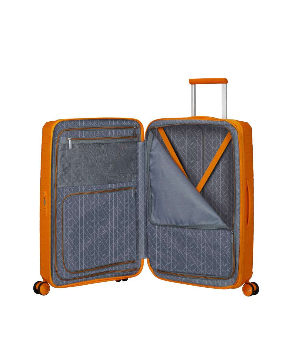 Mala de Viagem Média Fastforward 68cm 4 Rodas Expansível Laranja Radiante 67L Laranja-2