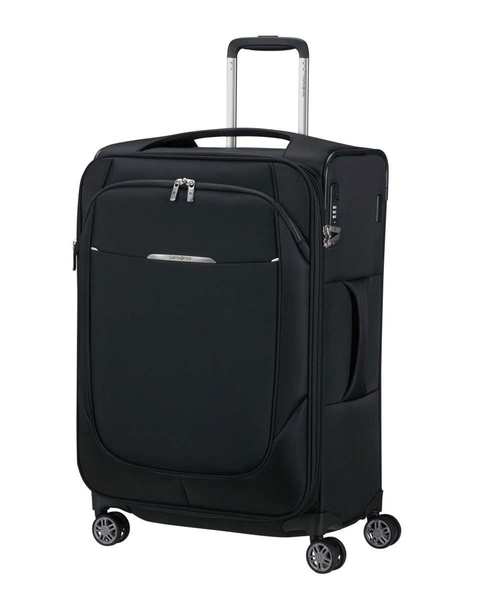 Mala de Viagem Média Re-Lite 67cm 4 Rodas Expansível Preto 79L Preto-1