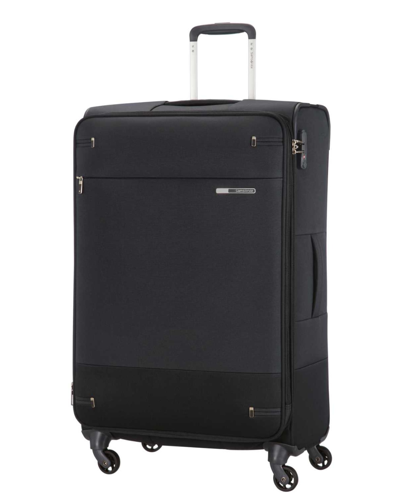 Mala de viagem grande Base Boost 78cm com4 rodas expansível preto 105L Preto-1