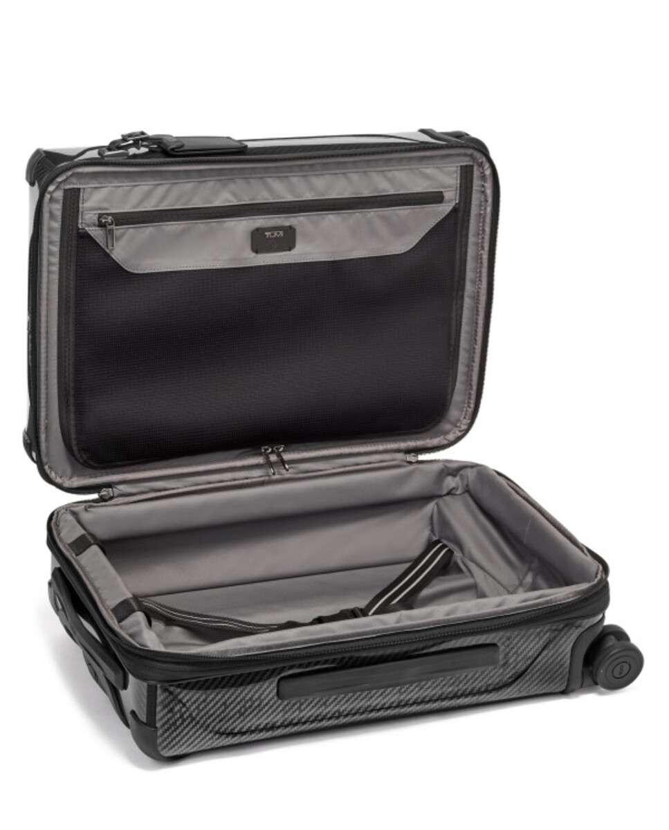 Mala de Cabine 55cm Internacional Expansível Tegra Lite preto 44L Preto-2