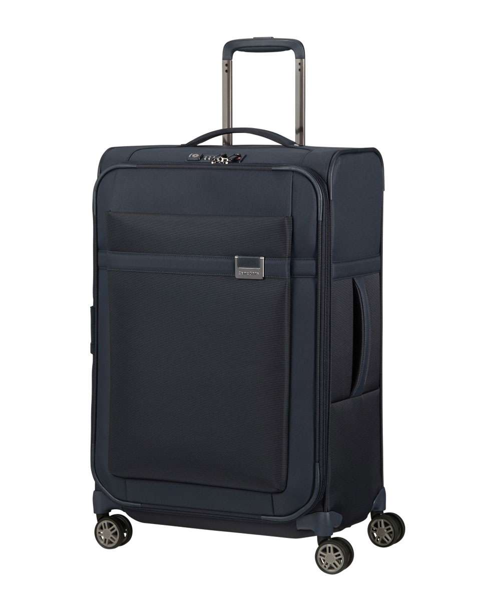 Imagem 0 de Mala de viagem média Airea 67cm 4 rodas expansível azul escuro 73,5L