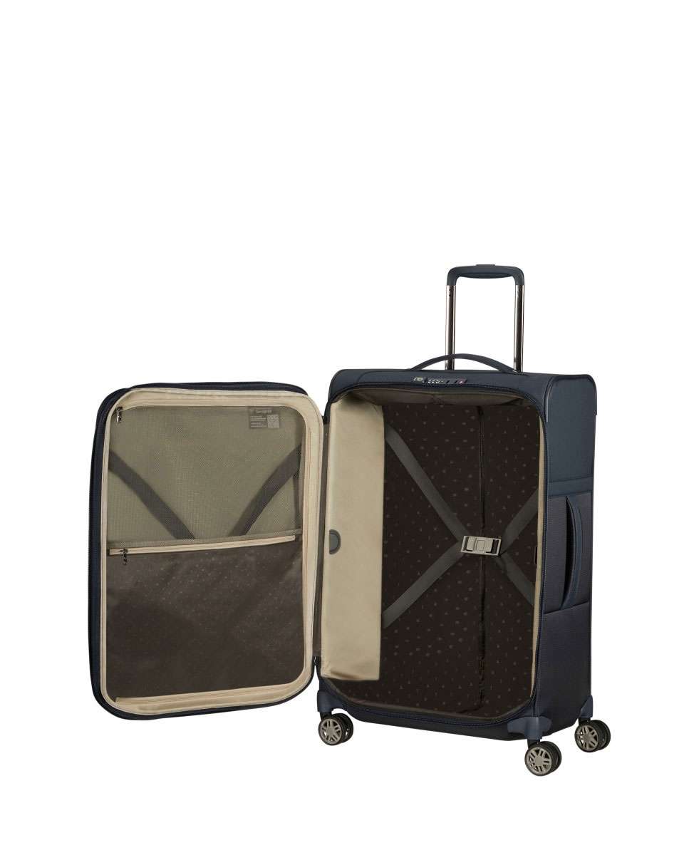 Mala de viagem média Airea 67cm 4 rodas expansível azul escuro 73,5L Azul-2