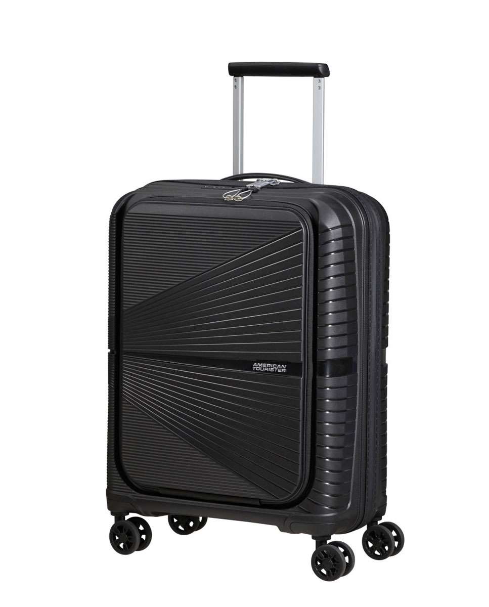 Imagem 0 de Mala de Cabine Airconic 55cm 4 Rodas com Bolso para Portátil 15.6" Preto