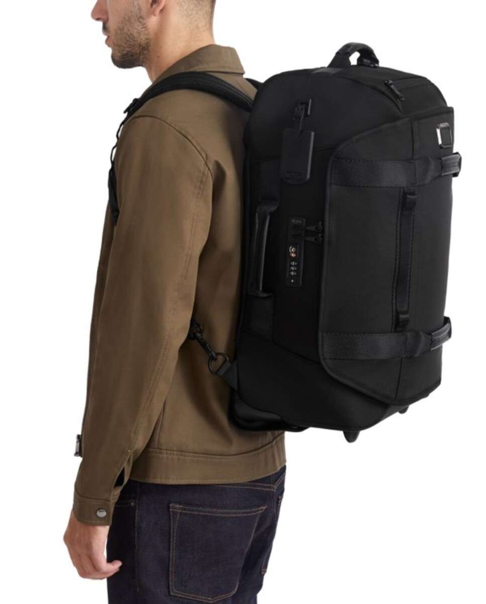 Trolley de Viagem/Mochila Alpha Bravo 55cm com 2 Rodas preto 40L Preto-3