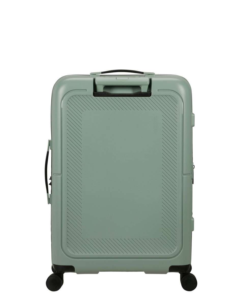 Mala de viagem média Dashpop 67cm com 4 rodas expansível verde iceberg 76L Verde-4