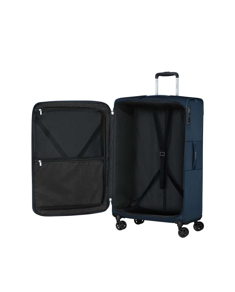 Mala de viagem grande Urbify 78cm 4 rodas expansível azul marinho 107L Azul-2