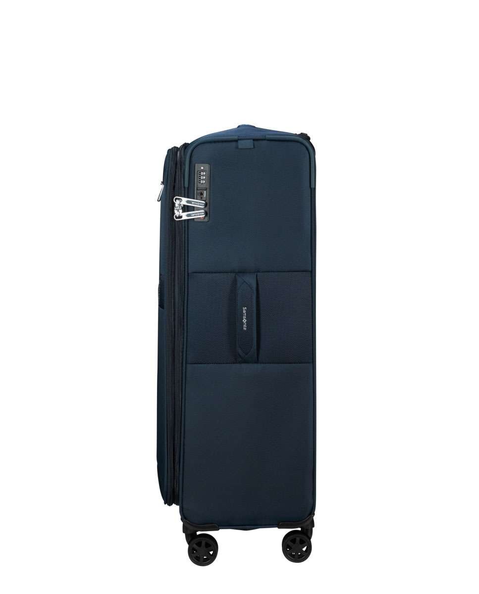 Mala de viagem grande Urbify 78cm 4 rodas expansível azul marinho 107L Azul-3
