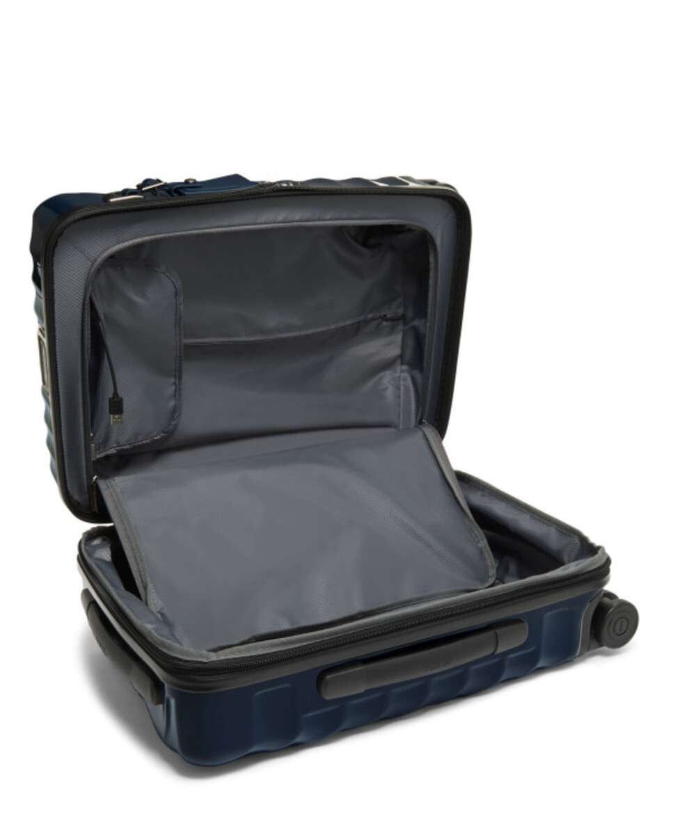 Mala de Cabine 55cm Internacional Expansível Degree Policarbonato azul 38L Azul-3