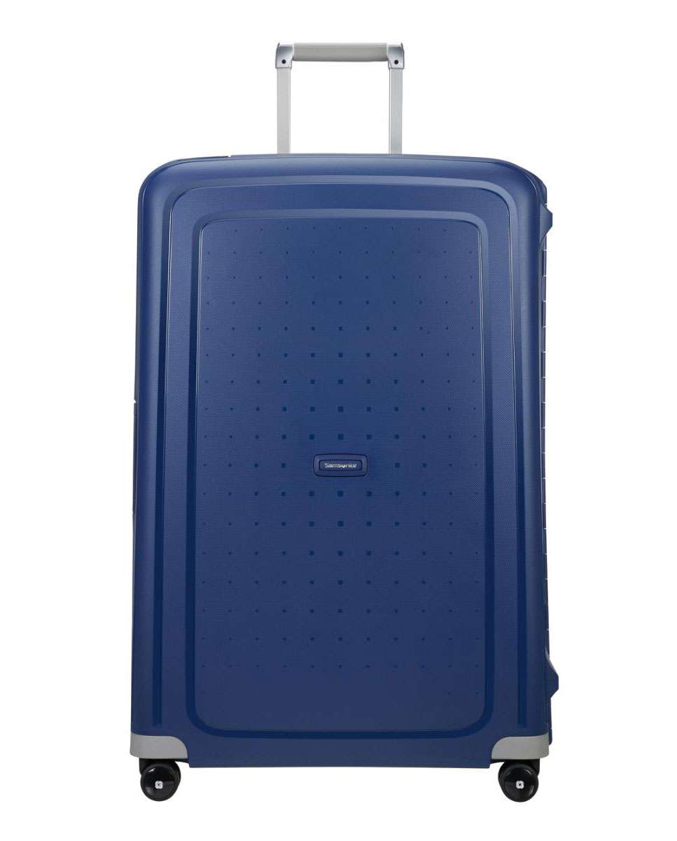 Mala de viagem extragrande S`Cure 81cm 4 rodas com fechadura azul 138L Azul-1