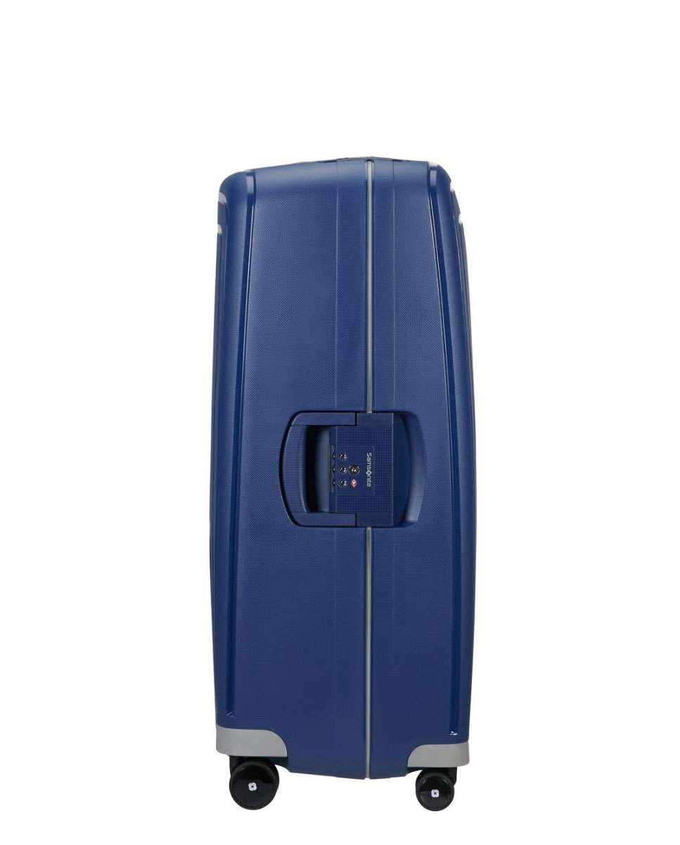 Mala de viagem extragrande S`Cure 81cm 4 rodas com fechadura azul 138L Azul-3