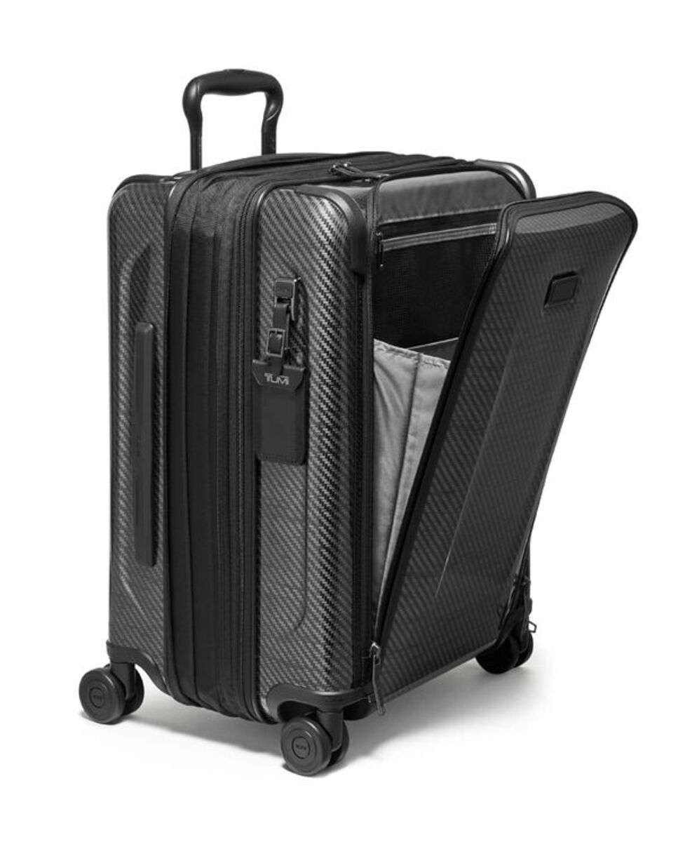Mala Cabine 55cm Continental Expansível Acesso Frontal Tegra Lite preto 42L Preto-2
