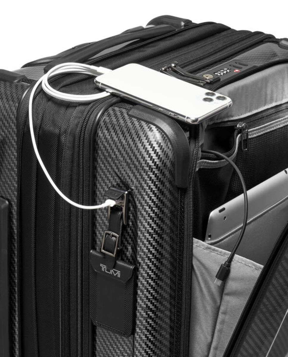 Mala Cabine 55cm Continental Expansível Acesso Frontal Tegra Lite preto 42L Preto-4