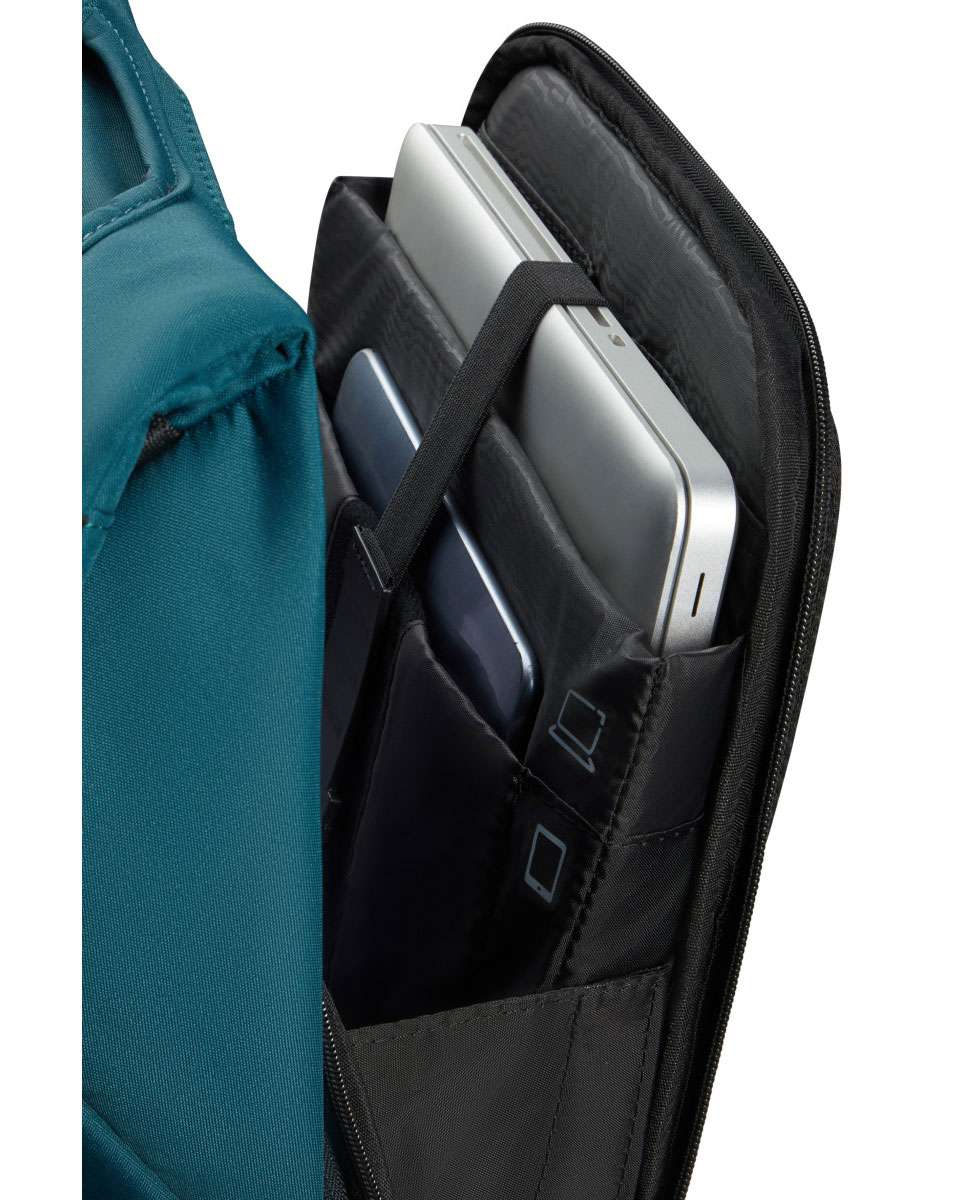 Mochila antirroubo para portátil Securipack 2.0 azul petróleo 14.1 Azul-3